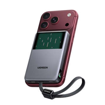 UGREEN MagFlow Pro Magnetic Павербанк (10000mAh, Qi2 25W, 45W Built-in USB-C Кабель) 65062 фото