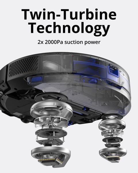 Робот-пилосос eufy Clean X8 Hybrid EUFY-T2261311 фото