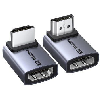 UGREEN HDMI 2.1 Angled Адаптер HDMI Connector (48Gbps,90 & 270 Degree) 85632 фото