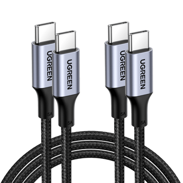 UGREEN 2 Pack USB C to USB C Зарядний пристрій Кабель 100W Power Delivery &mdash; розмір: 0.5m 20478P фото