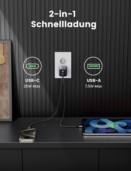 UGREEN Nexode 35W USB-C GaN Fast Зарядний пристрій 15539 фото
