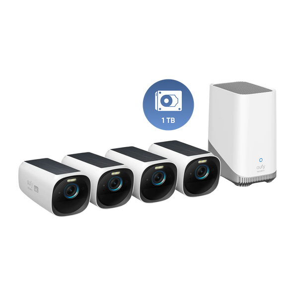 Комплект із 4 камер eufyCam S330 (eufyCam 3) + жорсткий диск на 1 ТБ EUFY-BUNDLE-T88733W1-1-T80301D1-81-1 фото