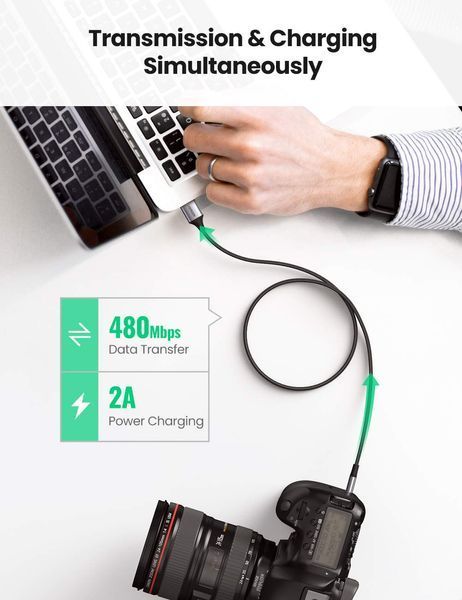 UGREEN USB Mini-B to USB-A charging Кабель &mdash; довжина: 2M 80796 фото
