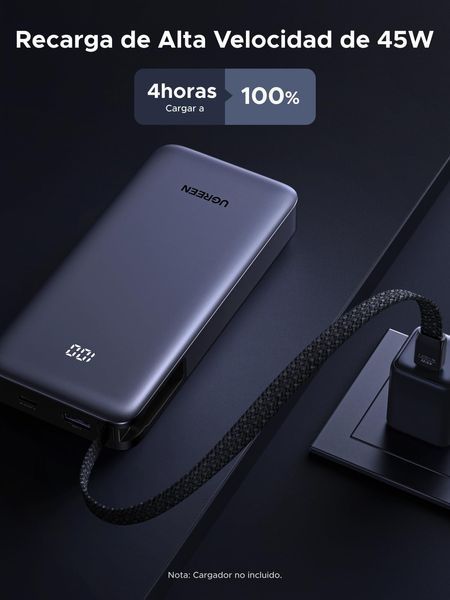 UGREEN Nexode 45W Павербанк 20000mAh External Battery Portable Quick 55988-amz фото