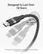 Кабель Anker USB-C до USB-C (240 W, плетений з перероблених матеріалів) &mdash; розмір: 3ft; колір: Чорний A82E2011 фото 4