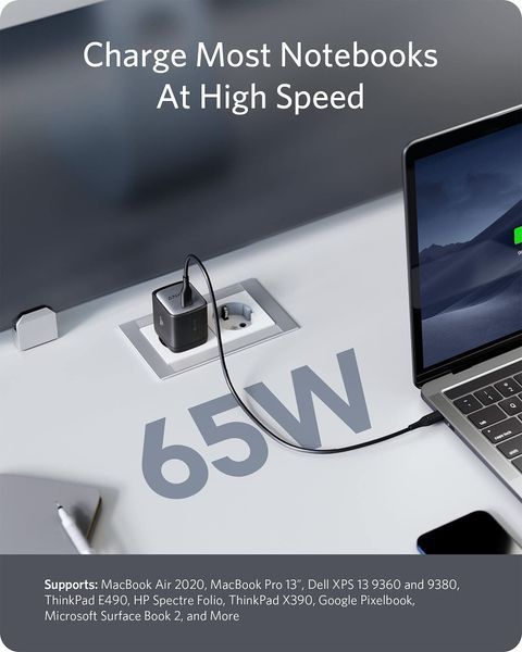 Зарядний пристрій Anker Nano II 65 W A2663314 фото