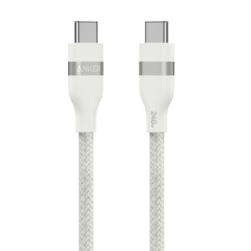Кабель Anker USB-C до USB-C (240 W, плетений з перероблених матеріалів) &mdash; розмір: 6ft; колір: Чорний A82E2012 фото