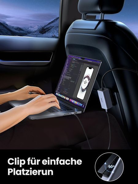 UGREEN 130W 4-Port GaN Автомобільний зарядний пристрій 35026 фото