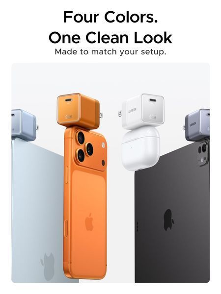 UGREEN Nexode Air USB-C Зарядний пристрій (65W, GaN) &mdash; колір: Cosmic Orange 35398 фото