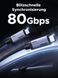 UGREEN USB-C Кабель (240W, 80Gbps, 16K@60Hz) &mdash; довжина: 1M 65383 фото 2