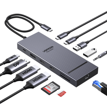 UGREEN Revodok Pro Док-станція (12-Port, Triple 4K, 100W) 55767 фото