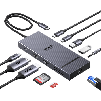 UGREEN Revodok Pro Док-станція (11-Port, Dual 4K, 100W) 55766 фото