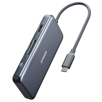 Хаб USB-C Anker 341 (7-в-1) &mdash; колір: Сірий A83460A2 фото