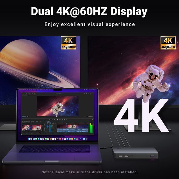 UGREEN Revodok Pro 209 Dual Display 9-in-1 Revodok USB C 4K Universal Док-станція 90912 фото