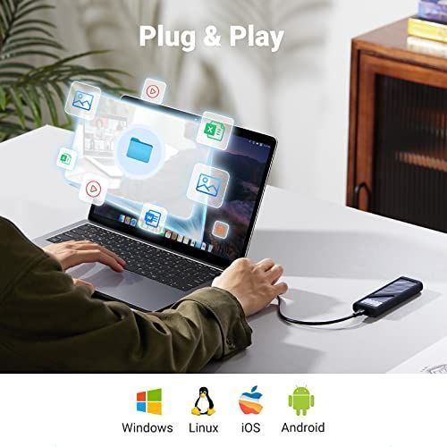 UGREEN 2-in-1 M.2 NVMe & SATA Корпус для SSD (USB-C 10Gbps, Aluminum, Thermal Pad) 90408 фото