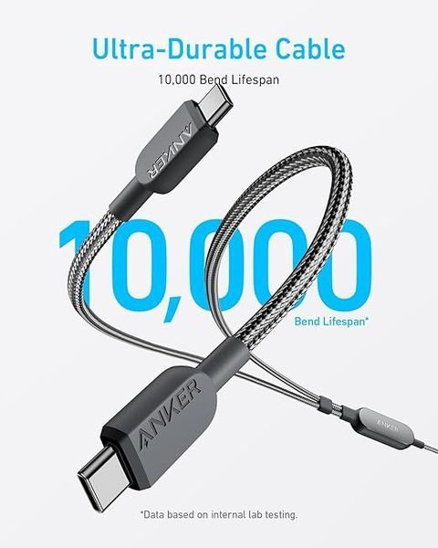 Кабель USB-C Anker 2-в-1 (140W) A8895011 фото