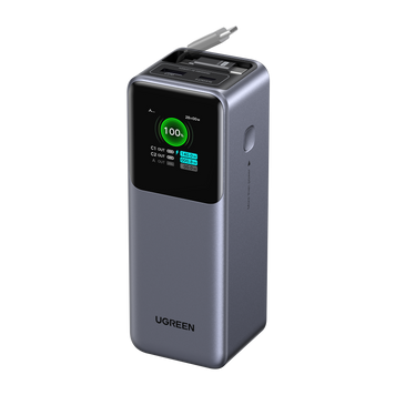 UGREEN Nexode Павербанк 20000mAh 165W with Retractable USB-C Кабель 55987 фото
