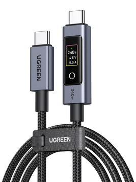 UGREEN Nexode Smart Display USB-C Кабель (240W, PD 3.1, 1m / 2m) &mdash; довжина: 1M 35415 фото