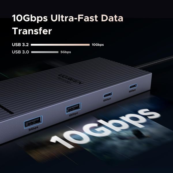 UGREEN Revodok Pro 2102 10-IN-1 USB-C Док-станція 45366 фото